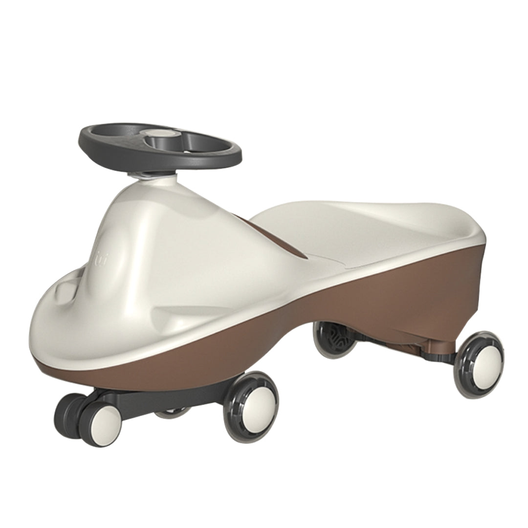 Moka White-Glide Walker Swing Car Twist Car Rind On Toy  Italian Designer For Children Outdoor 